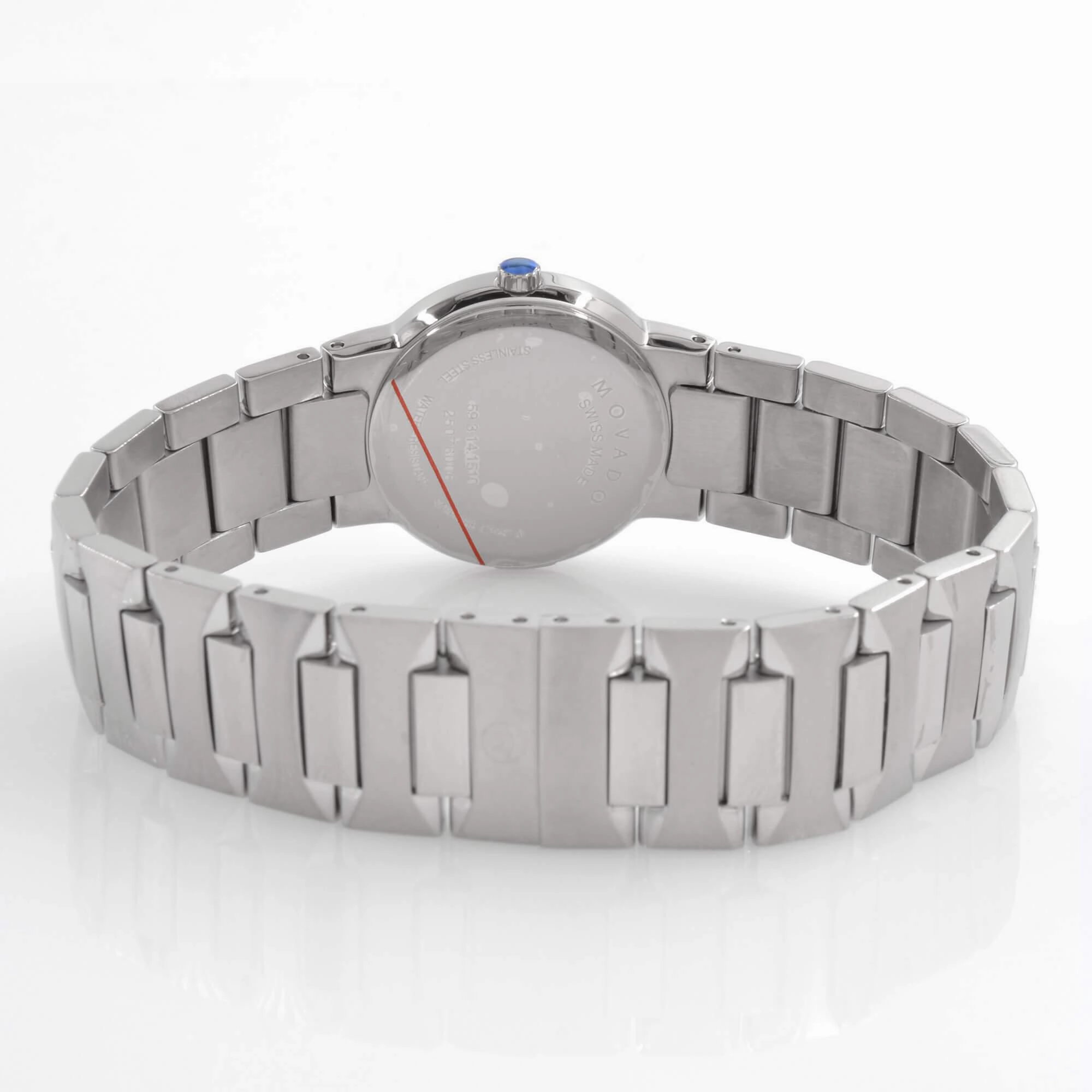 Movado Women's Quartz Watch - Temo Black Dial Stainless Steel Case Bracelet | 0607295