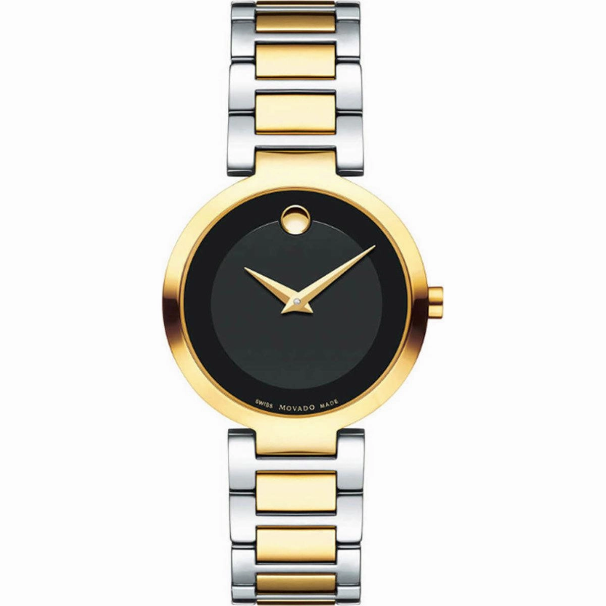 Movado Women's Swiss Quartz Watch - Modern Classic Two Tone Bracelet | 0607102
