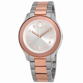 Movado Women's Watch - Bold Quartz Silver Tone Dial Two Tone Bracelet | 3600430