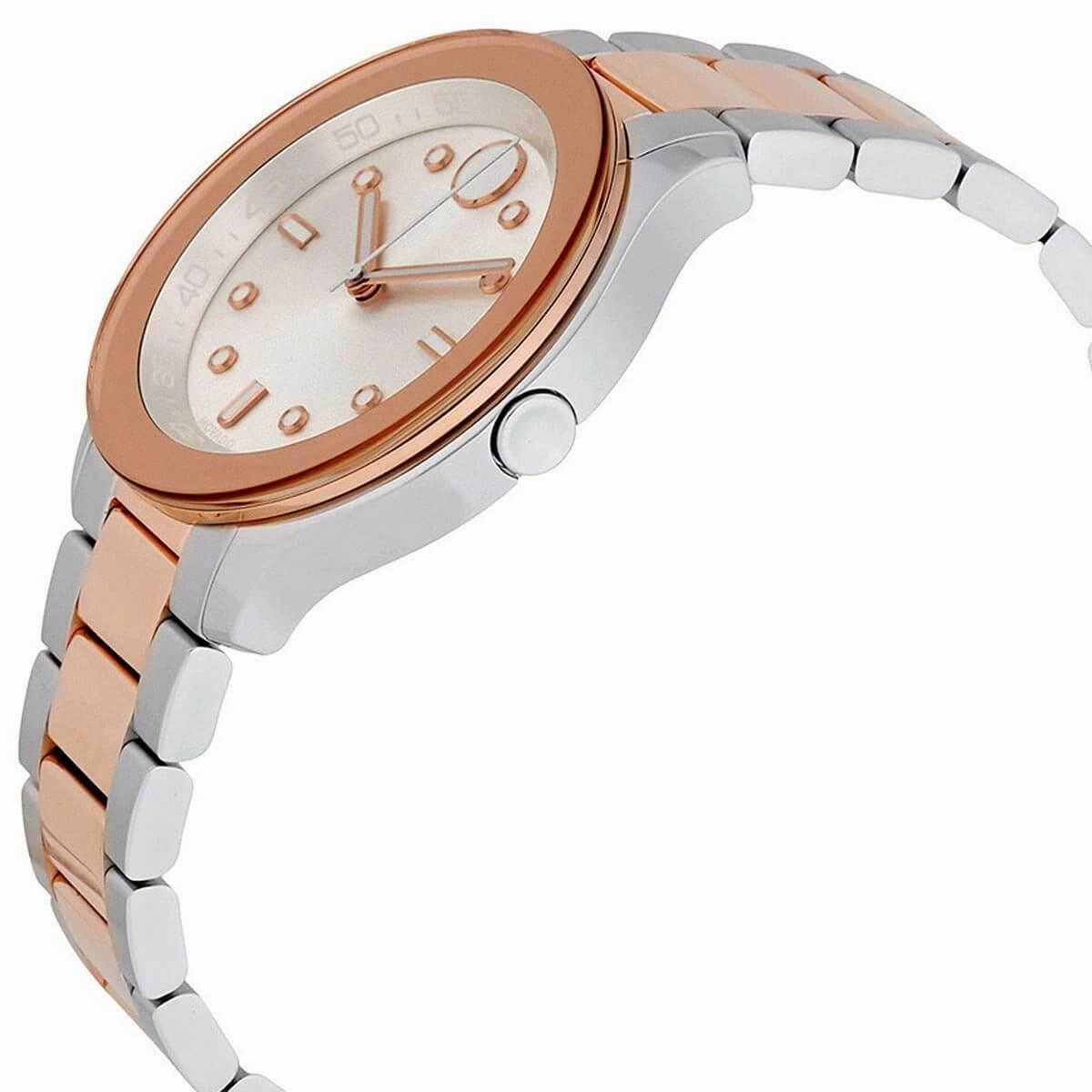 Movado Women's Watch - Bold Quartz Silver Tone Dial Two Tone Bracelet | 3600430