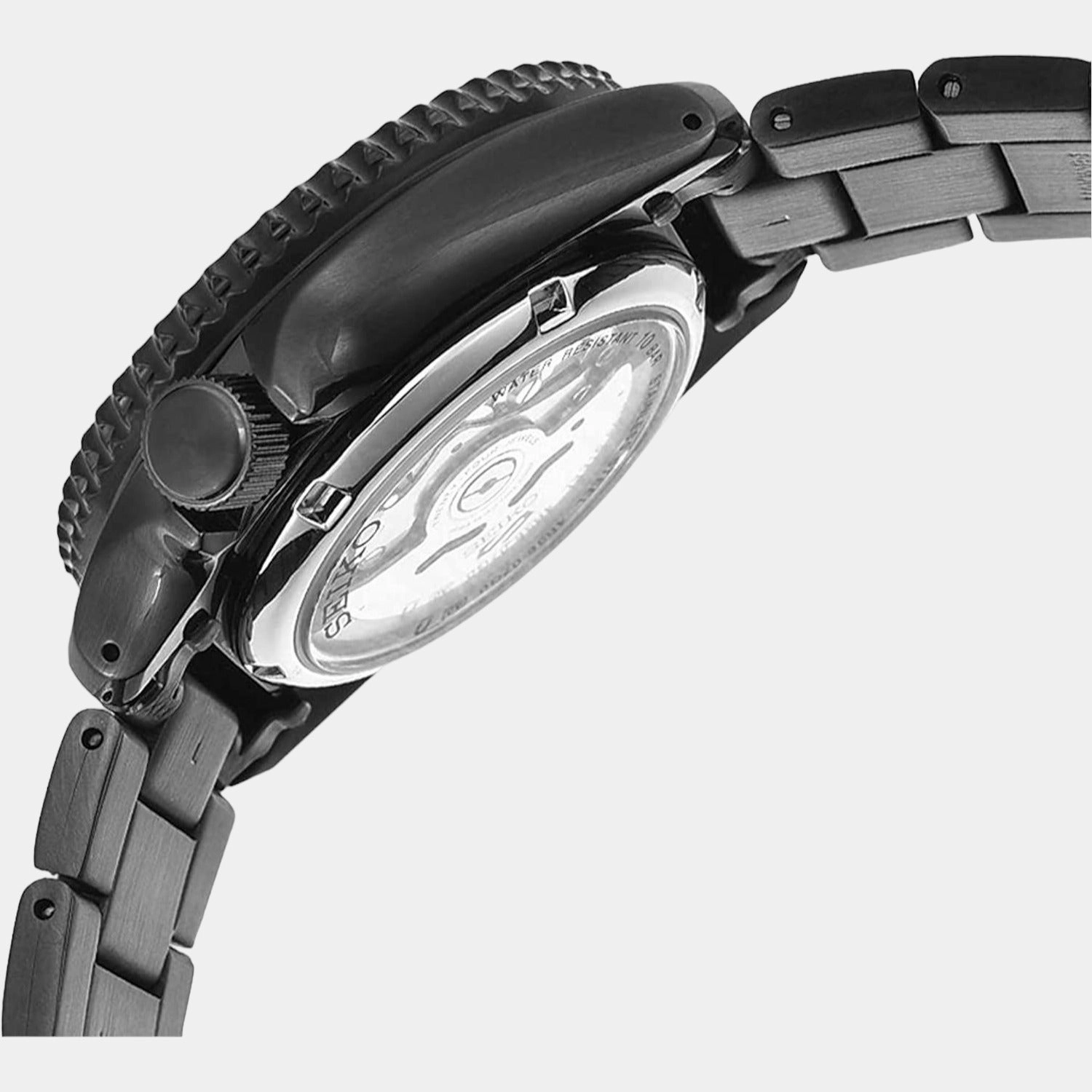 New 5 Sports Men Automatic Black Dial Analog Stainless Steel Watch SRPD65K1