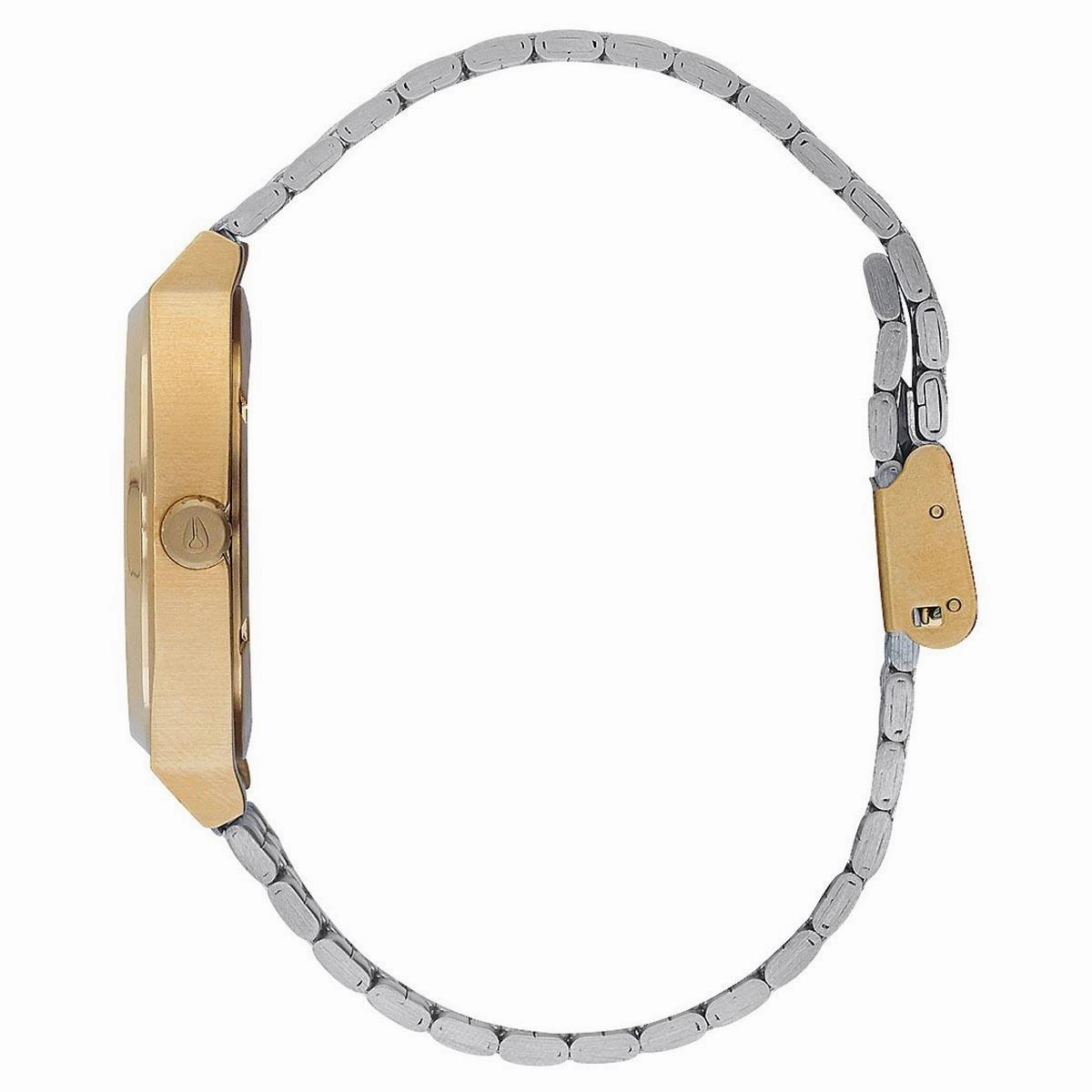 Nixon A0452062 Men's The Time Teller Silver Dial Stainless Steel Bracelet Watch