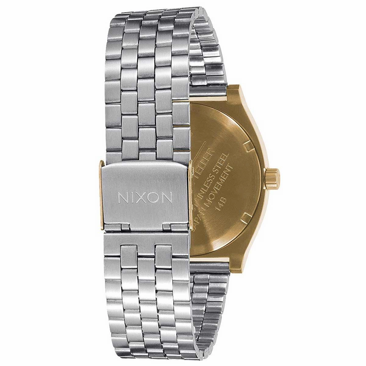Nixon A0452062 Men's The Time Teller Silver Dial Stainless Steel Bracelet Watch