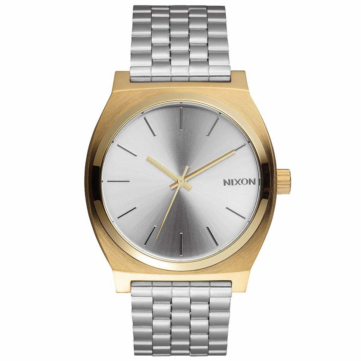 Nixon A0452062 Men's The Time Teller Silver Dial Stainless Steel Bracelet Watch