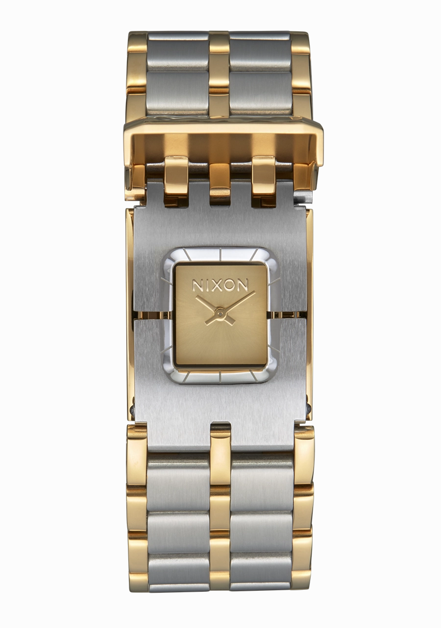 Nixon Confidante Stainless Steel Gold Dial Womens Watch A1362-1921-00