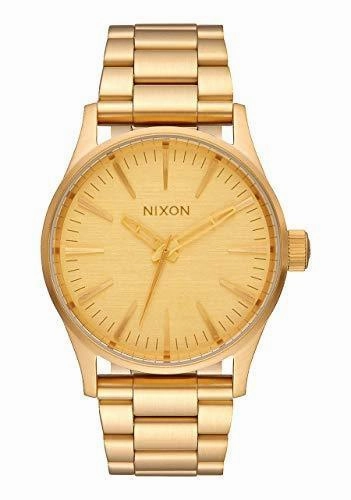 Nixon Men's Bracelet Watch - Sentry 38 SS Yellow Gold Stainless Steel | A450502