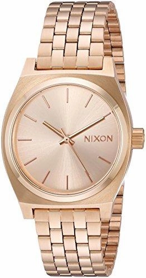 Nixon Women's Bracelet Watch - Medium Time Teller Quartz Gold Dial Gold | A1130502