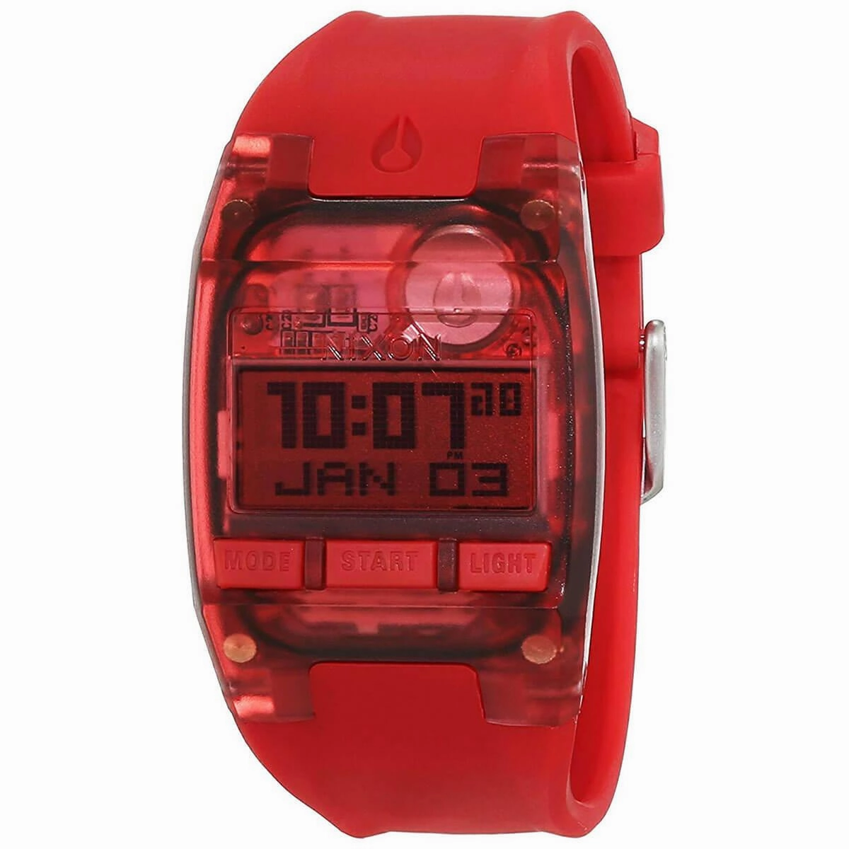 Nixon Women's Digital Watch - Comp S Red Silicone Strap | A336191