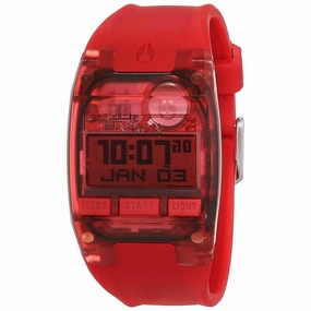 Nixon Women's Digital Watch - Comp S Red Silicone Strap | A336191