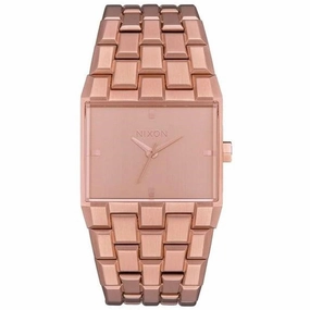 Nixon Women's Japanese Quartz Watch - Ticket Rose Gold Dial Steel Bracelet | A1262897