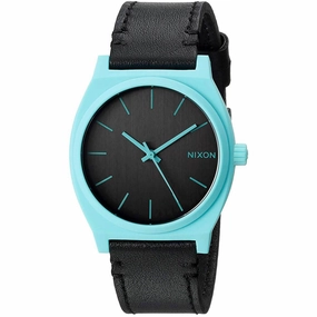 Nixon Women's Quartz Watch - Time Teller Black Dial Leather Strap | A0452531