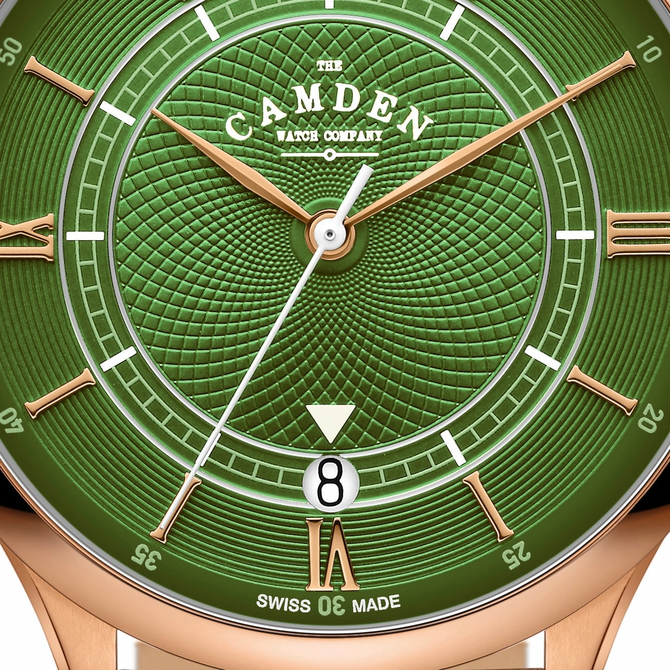 No.274 Automatic Rose gold, green and brown