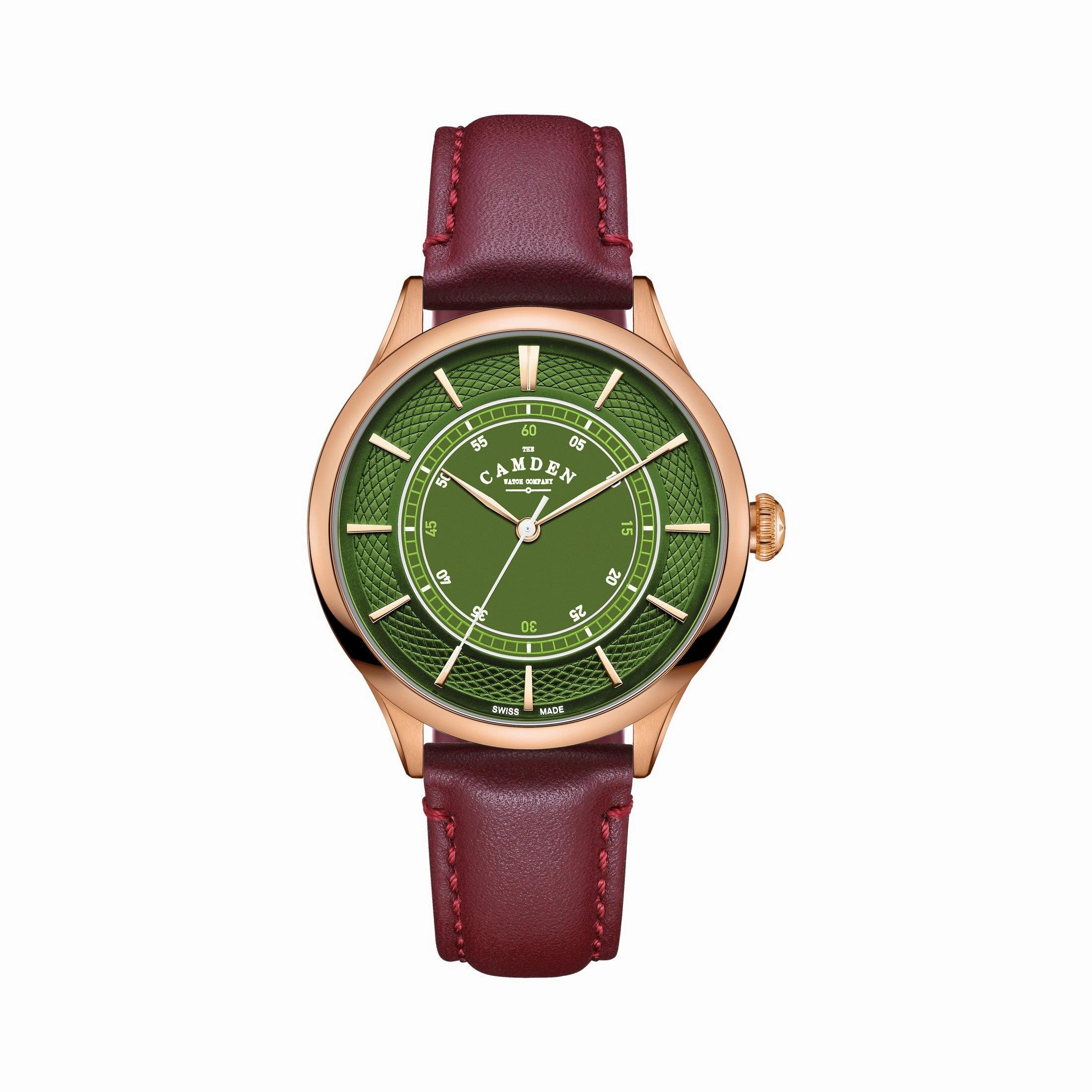 No.274 Rose gold, green and oxblood