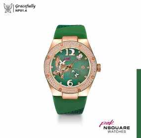 NSQUARE PINK Gracefully Automatic Watch-40mm  NP01.4|NSQUARE PINK ????3???? ?a?????-40???3  NP01.4