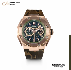 NSQUARE SnakeKing Automatic Watch-46mm N10.11CS Camper Green|NSQUARE ??????3???? ?a?????-46???3  N10.11CS ????????