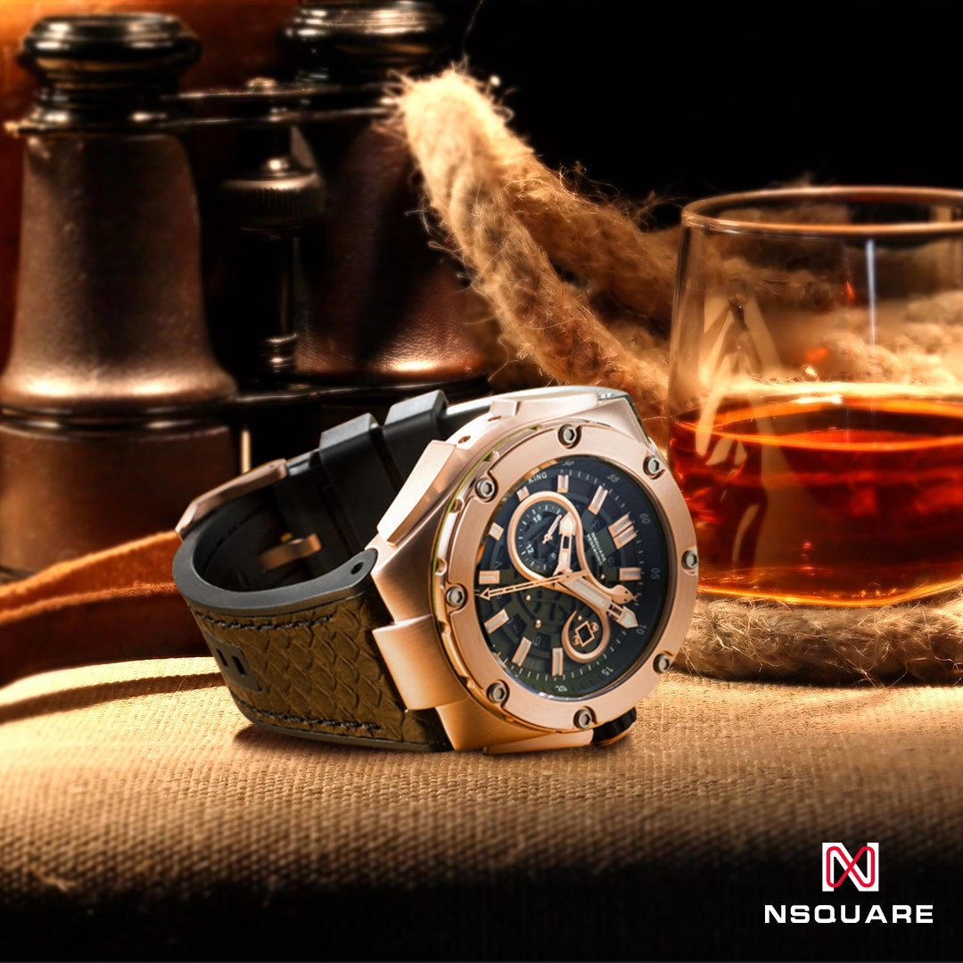 NSQUARE SnakeKing Automatic Watch-46mm N10.11CS Camper Green|NSQUARE ??????3???? ?a?????-46???3  N10.11CS ????????