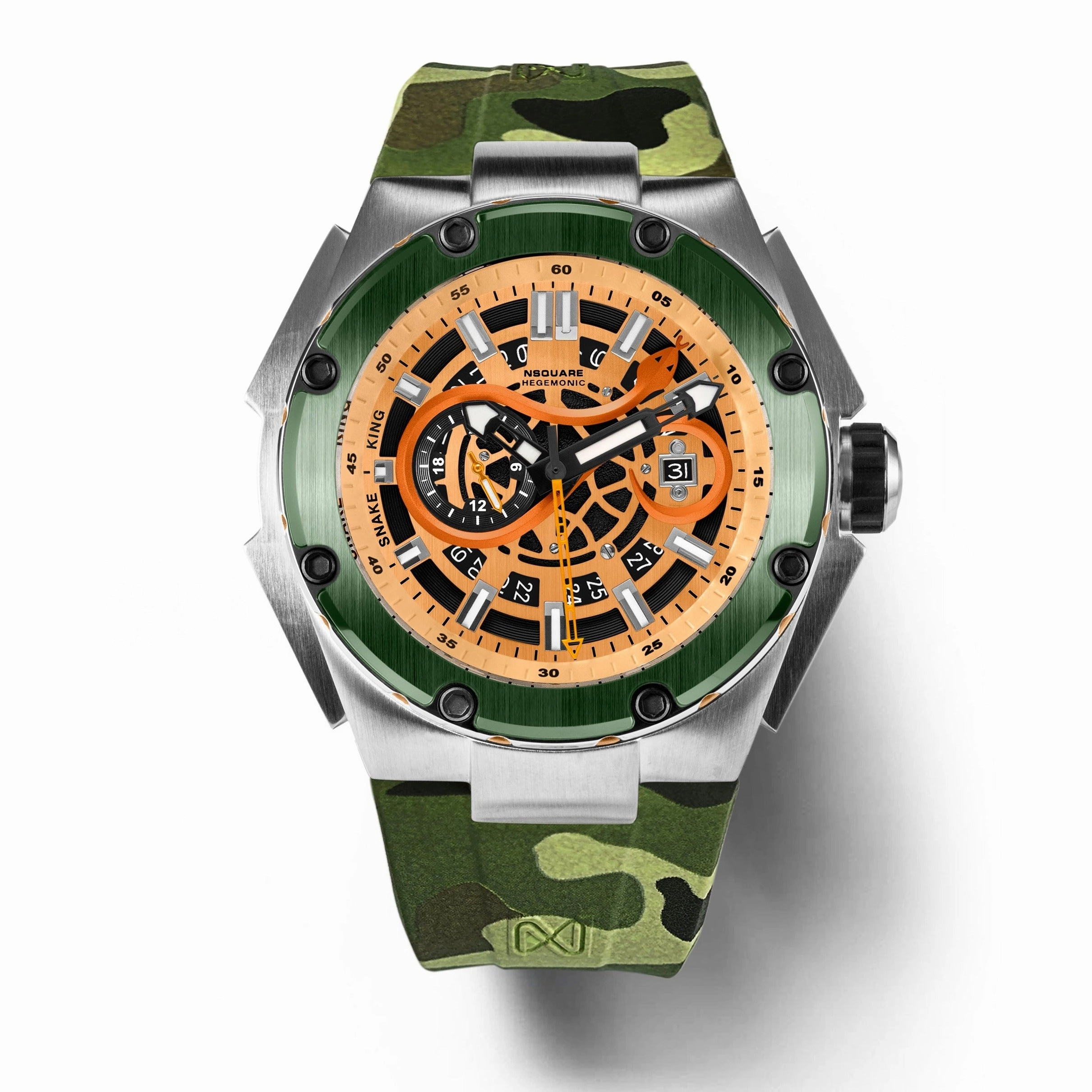 NSQUARE SnakeKing Automatic Watch-46mm N10.9SS Green Magic|NSQUARE ??????3???? ?a?????-46???3  N10.9SS-???????
