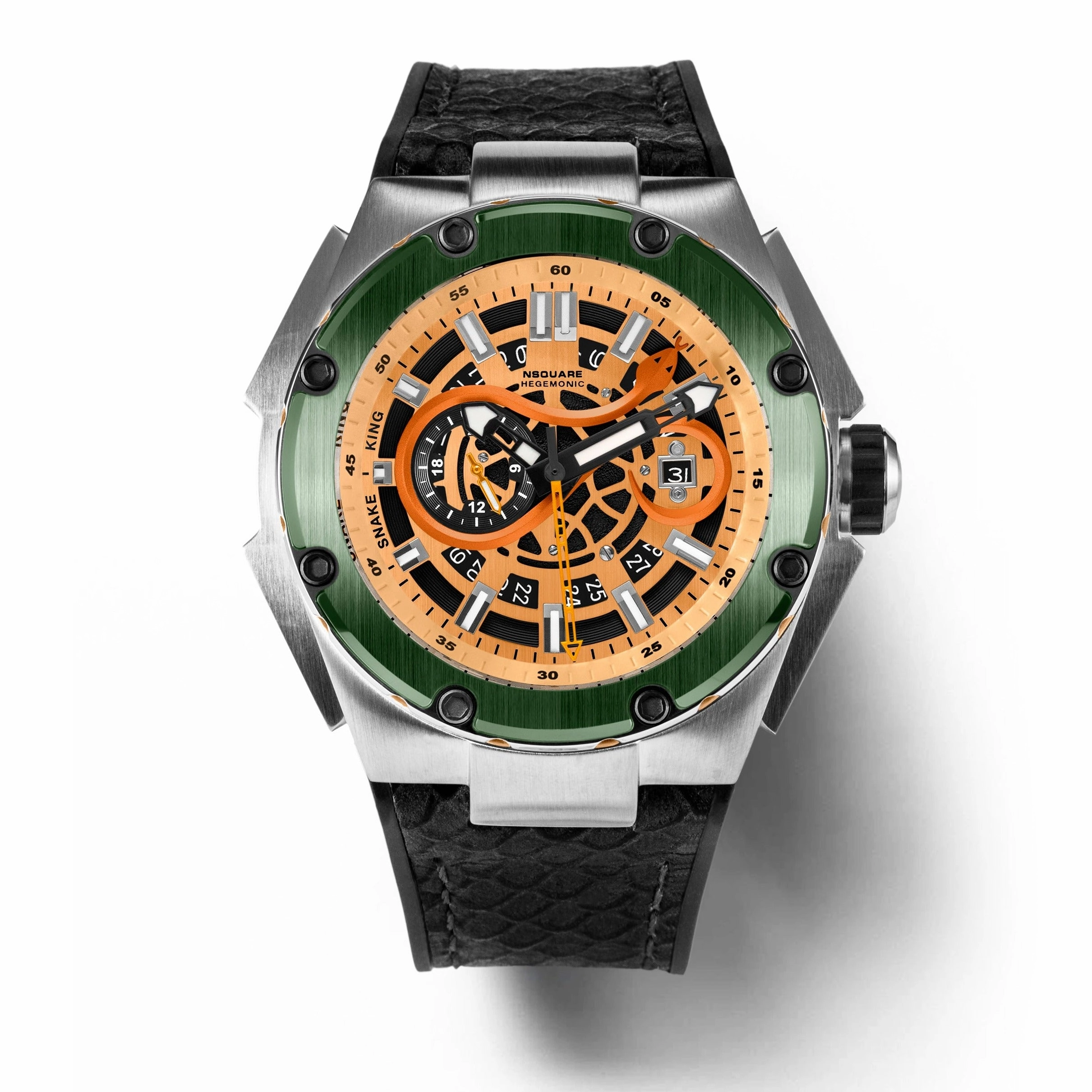 NSQUARE SnakeKing Automatic Watch-46mm N10.9SS Green Magic|NSQUARE ??????3???? ?a?????-46???3  N10.9SS-???????