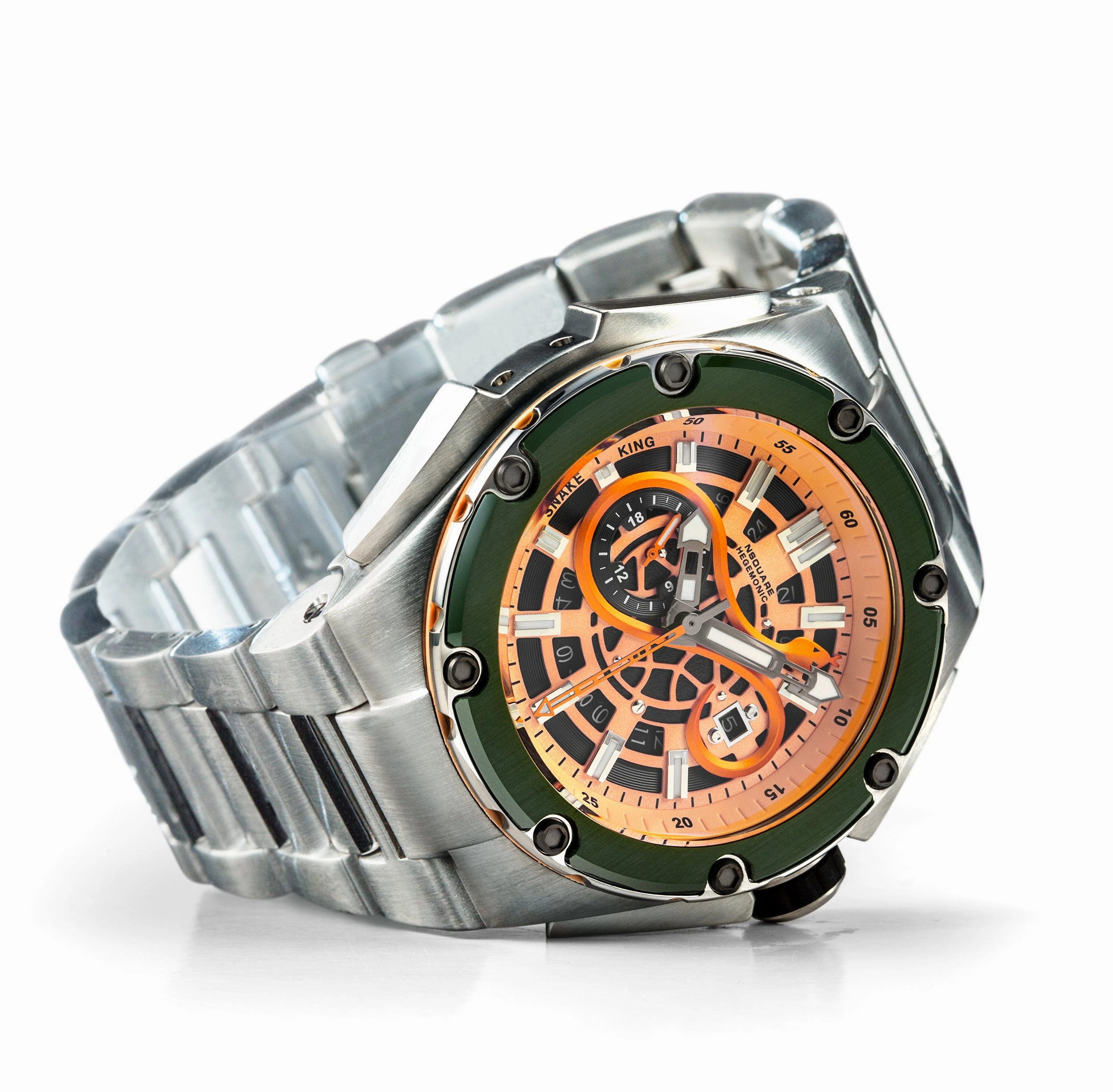 NSQUARE SnakeKing Automatic Watch-46mm N10.9SS Green Magic|NSQUARE ??????3???? ?a?????-46???3  N10.9SS-???????