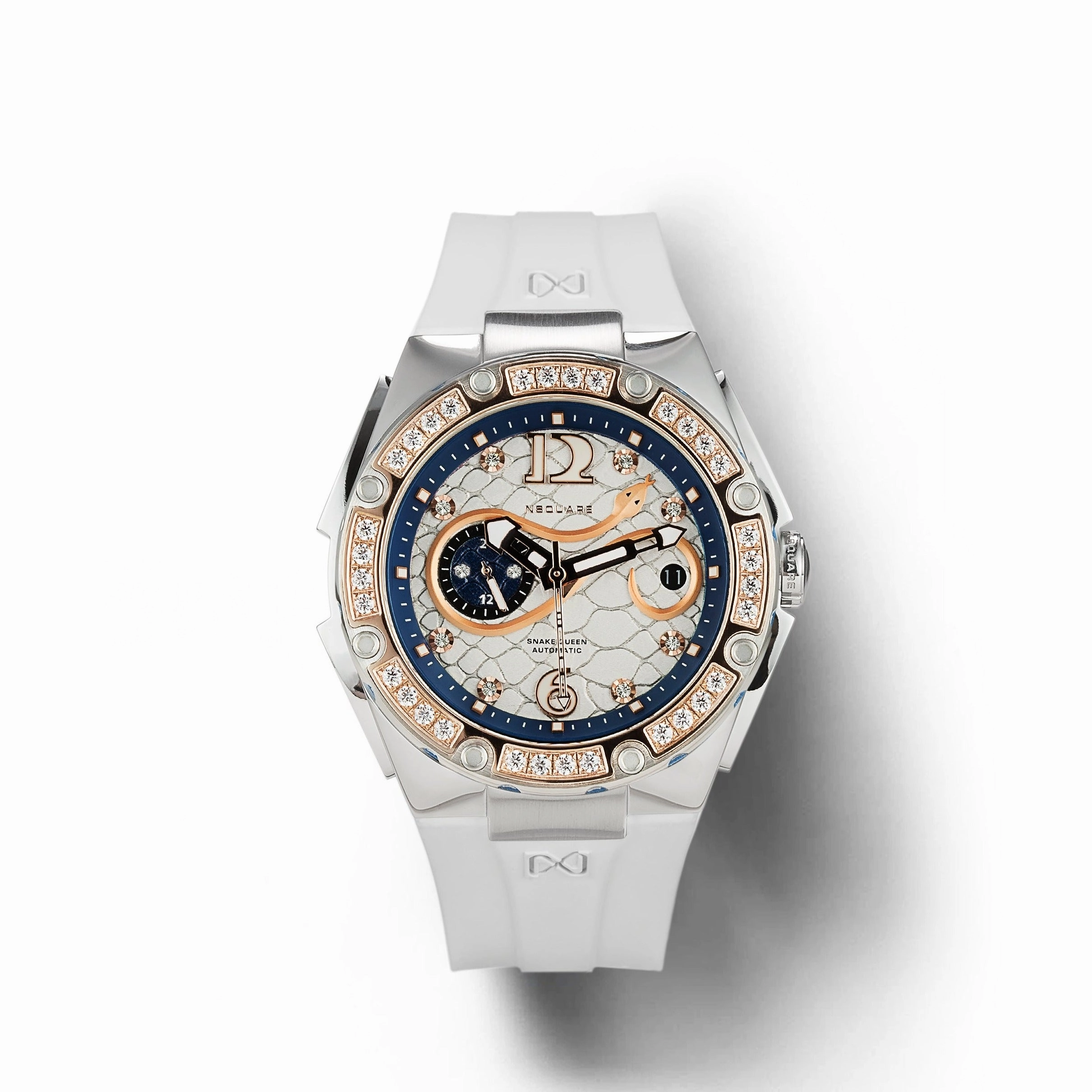 NSquare SnakeQueen39mm Automatic Watch - N48.3 RG/White|NSquare?????39???3?3???? ?a?????. N48.3????????2/????2