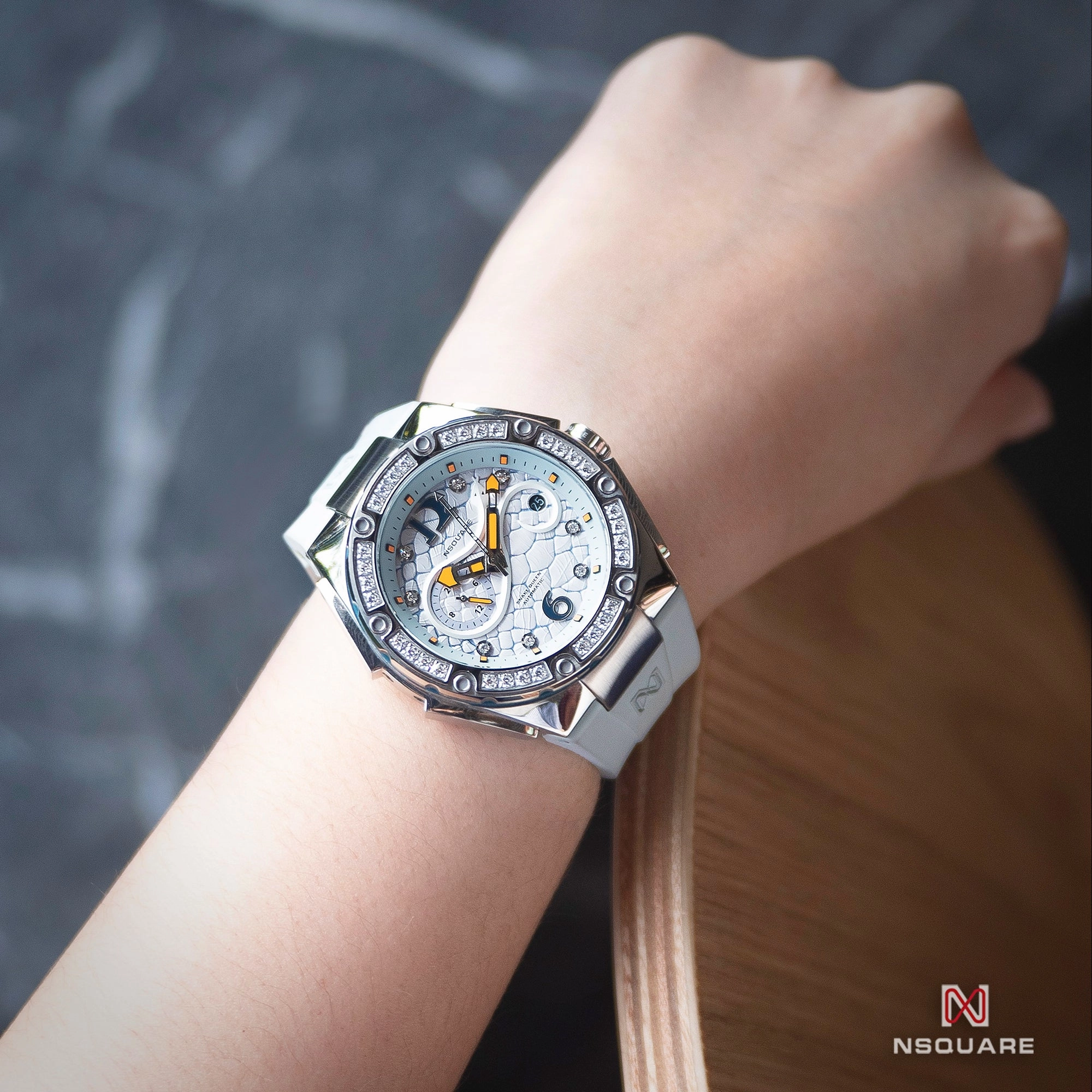 NSQUARE SnakeQueen39mm Automatic Watch- N48.4 Light Blue|NSQUARE ?????39???3?3???? ?a?????. N48.4?????2