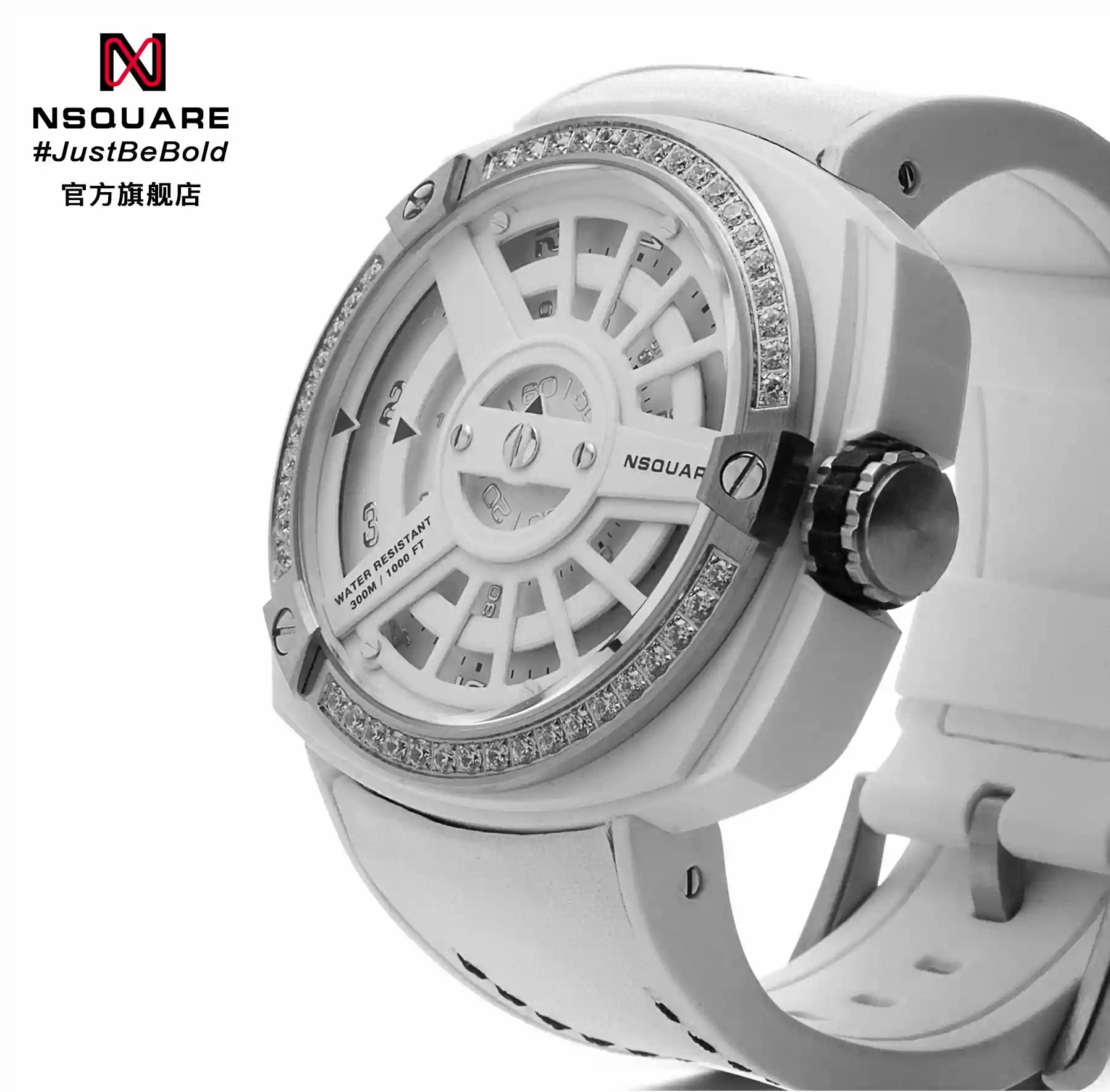 NSQUARE Sweetie Quartz Watch -51mm N19.8 White|NSQUARE ???????3???? ??3???-51???3 N19.8 ????2