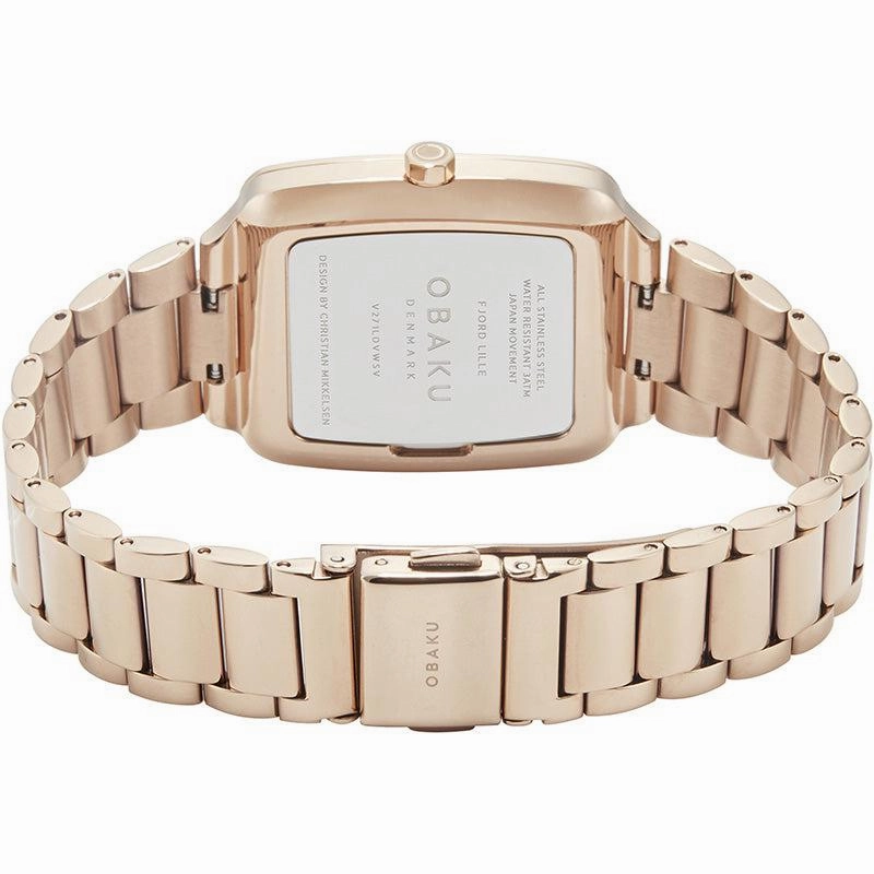 Obaku Fjord Lille Fuchsia Rose Gold 30mm Watch - V271LDVWSV