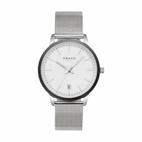 Obaku Salvie Lille Monochrome White 34mm Watch - V270LDAWMC