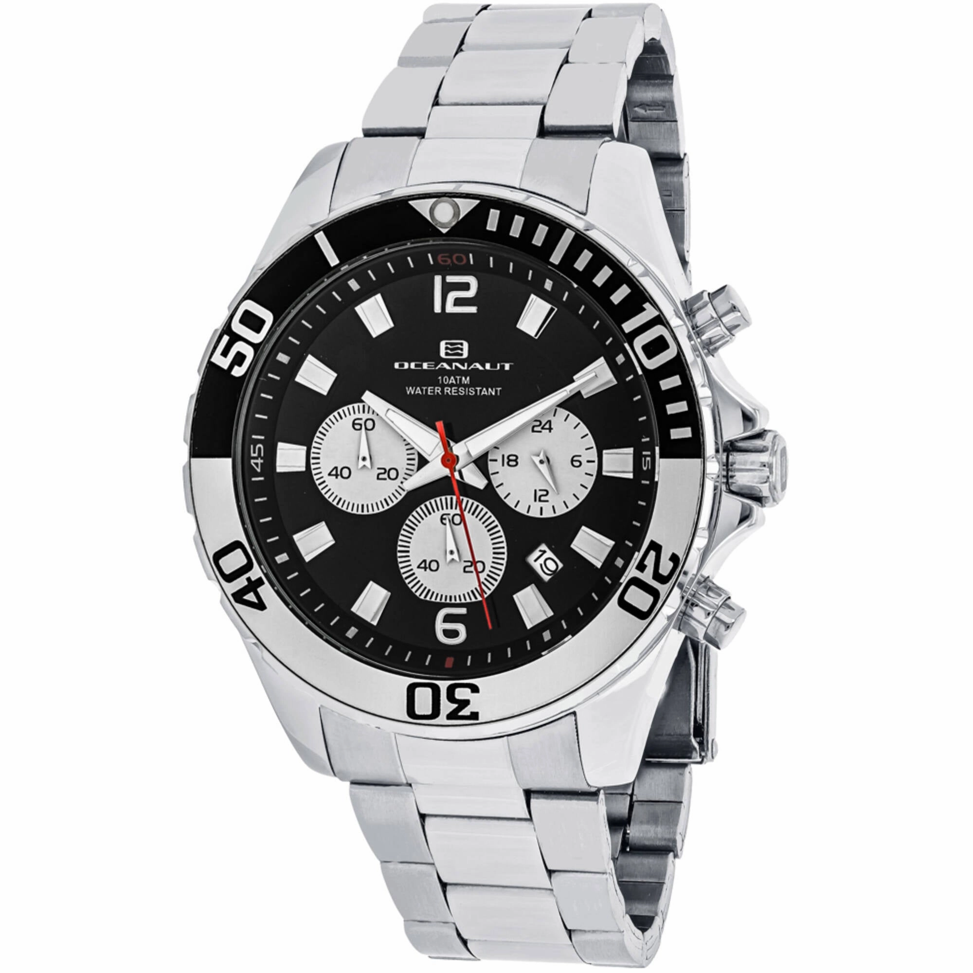 Oceanaut Men's Watch - Sevilla Quartz Black Dial Stainless Steel Bracelet | OC2524