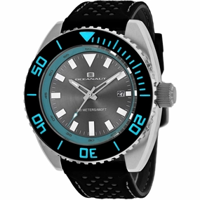 Oceanaut Men's Watch - Submersion Quartz Grey Dial Black Rubber Strap | OC0521