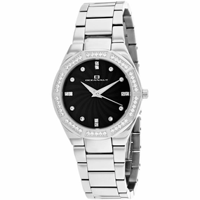 Oceanaut Women's Watch - Athena Black Mother of Pearl Dial Steel Bracelet | OC0254