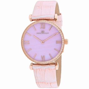 Oceanaut Women's Watch - Harmony Pink Mother of Pearl Dial Leather Strap | OC3211