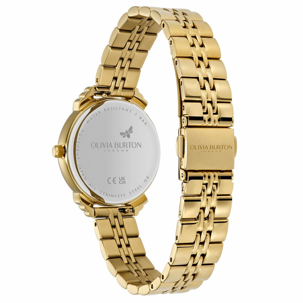 Olivia Burton Art Deco Emerald and Gold Ladies Watch OB16DC02