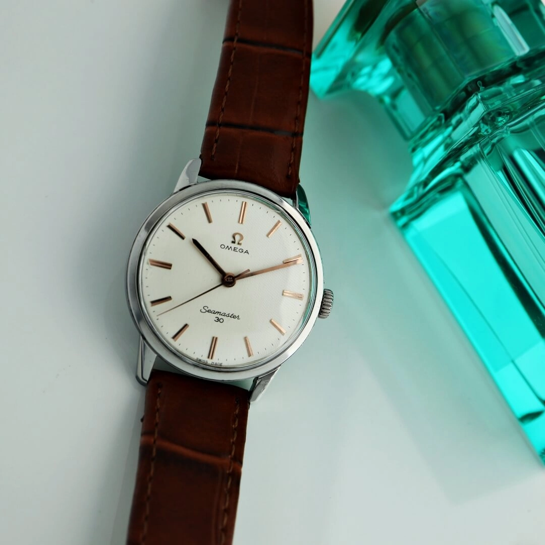 Omega Seamaster 30 135.007, Linen Dial, 1963 Men's Vintage Watch