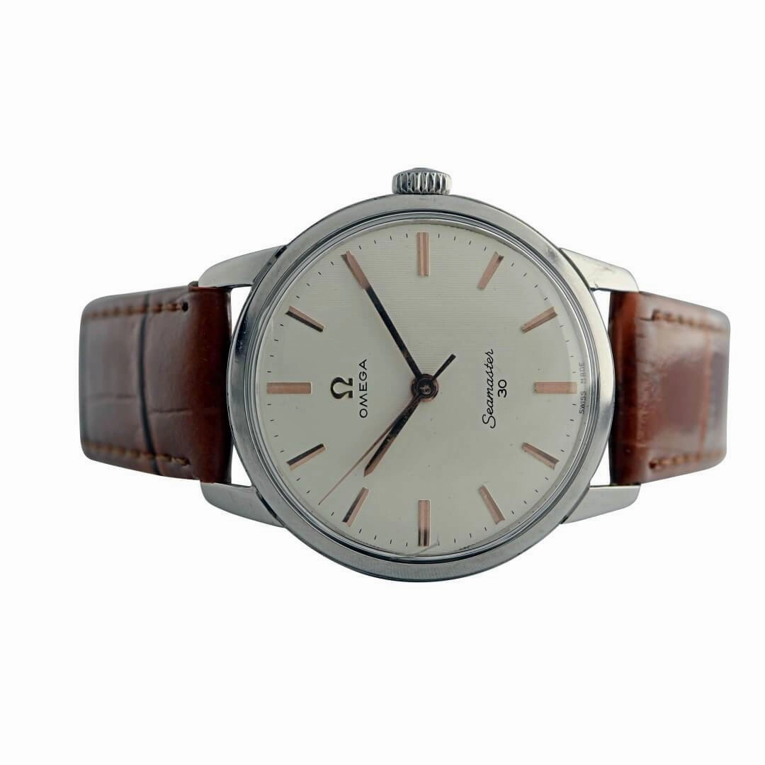 Omega Seamaster 30 135.007, Linen Dial, 1963 Men's Vintage Watch