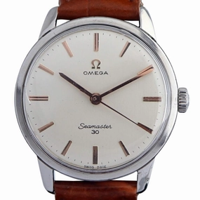 Omega Seamaster 30 135.007, Linen Dial, 1963 Men's Vintage Watch