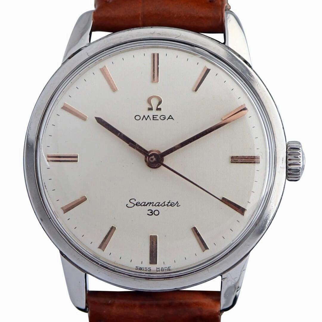 Omega Seamaster 30 135.007, Linen Dial, 1963 Men's Vintage Watch