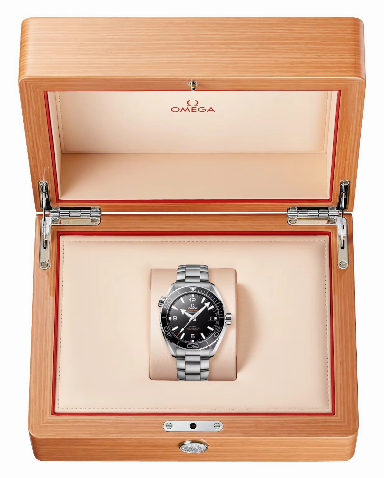 Omega Seamaster Planet Ocean 600M Automatic Chronometer Stainless Steel Black Dial Date Divers Mens Watch 215.30.44.21.01.001