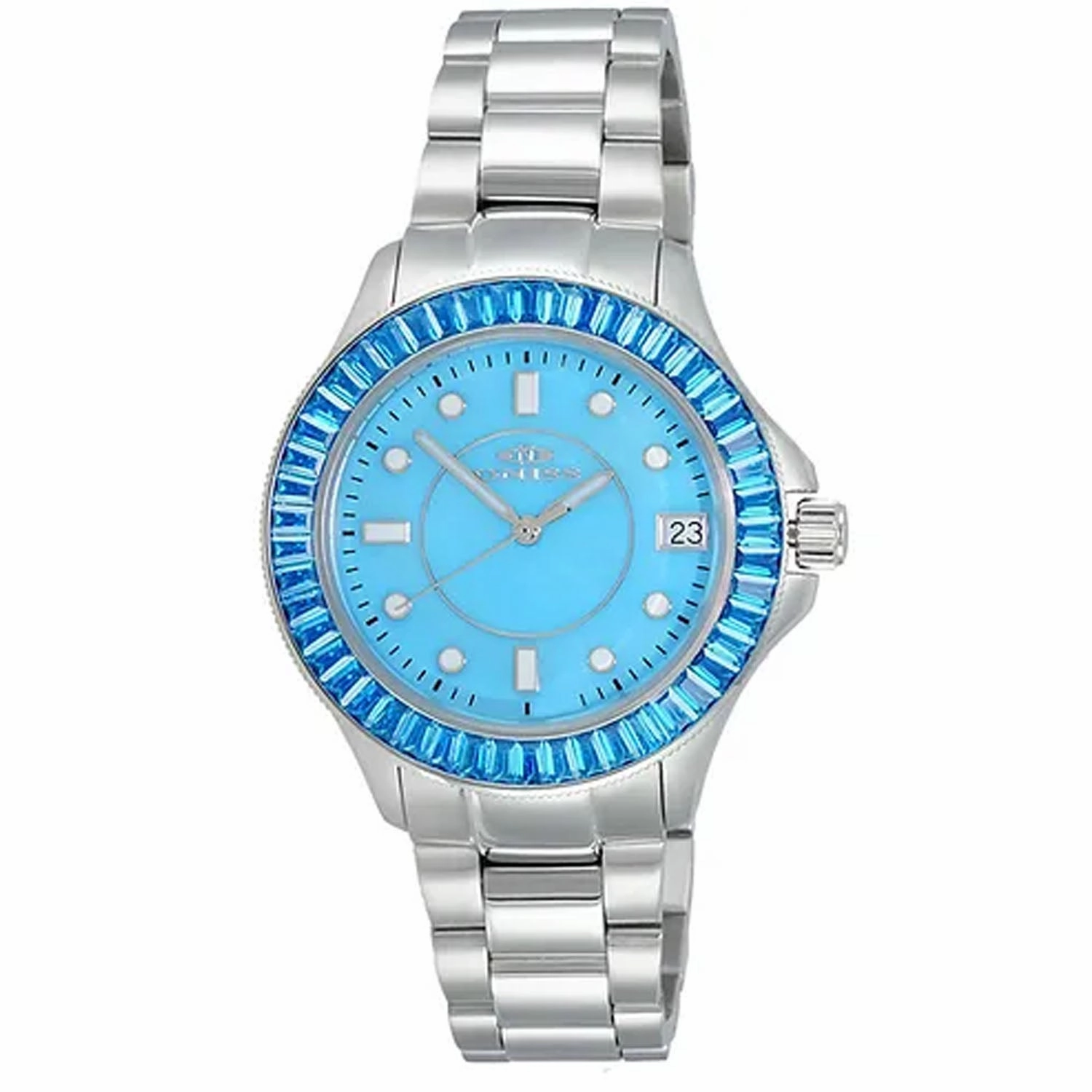 Oniss Women's Crown Blue Dial Watch