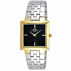 Oniss Women's Quad Slick Black Dial Watch