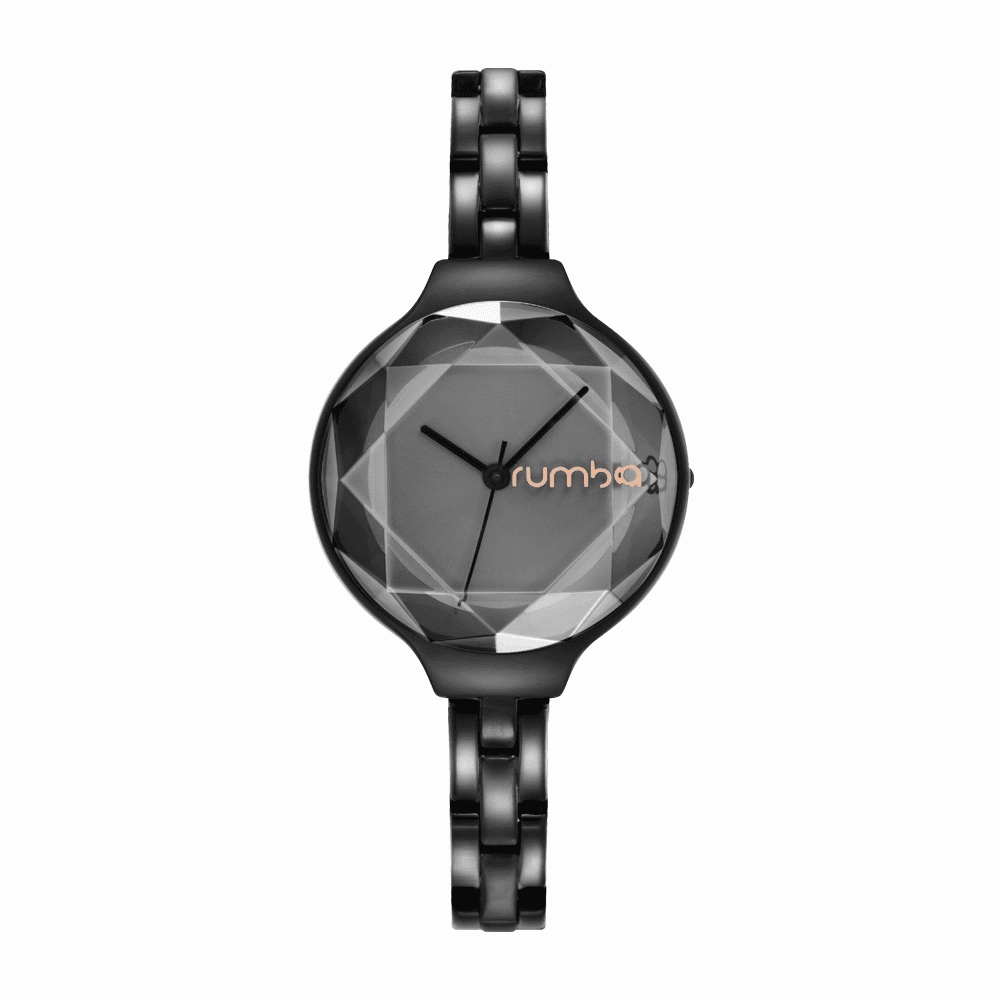 Orchard Gem Stainless Steel Watch - Black Diamond | ???P????????l???