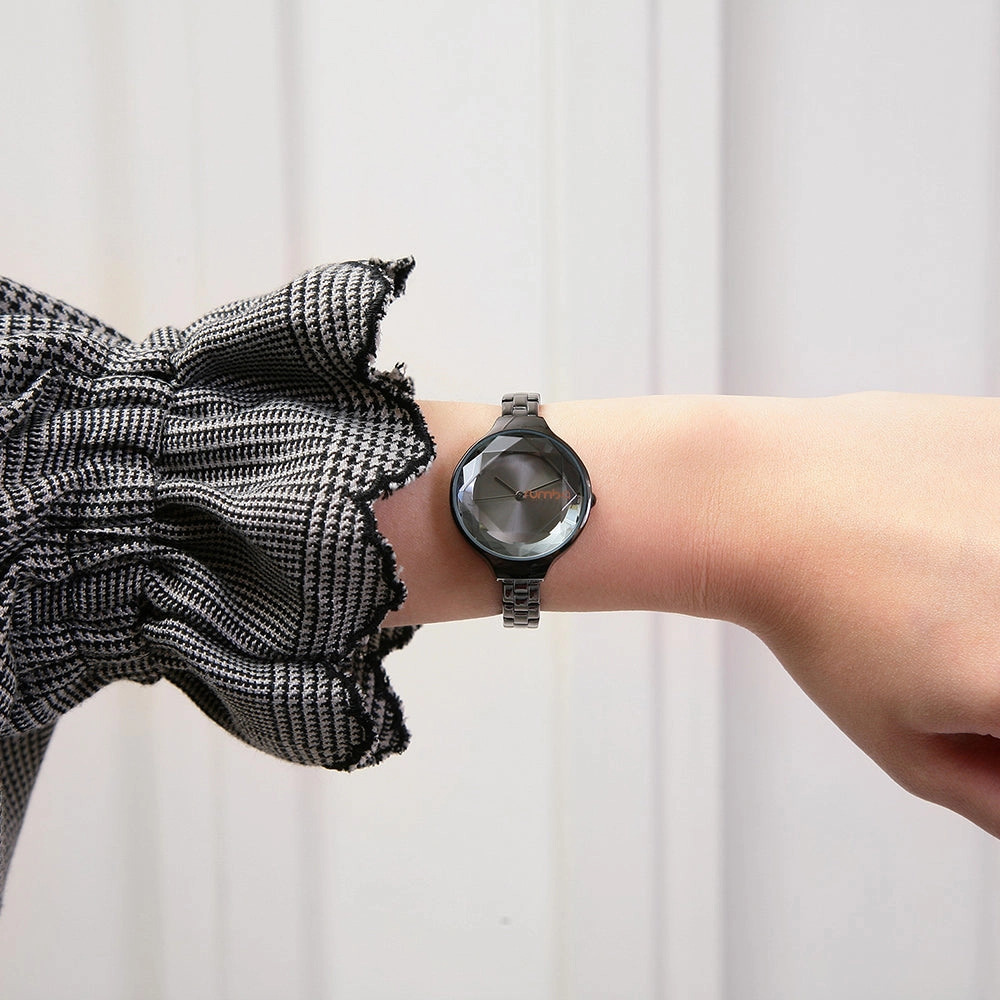 Orchard Gem Stainless Steel Watch - Black Diamond | ???P????????l???