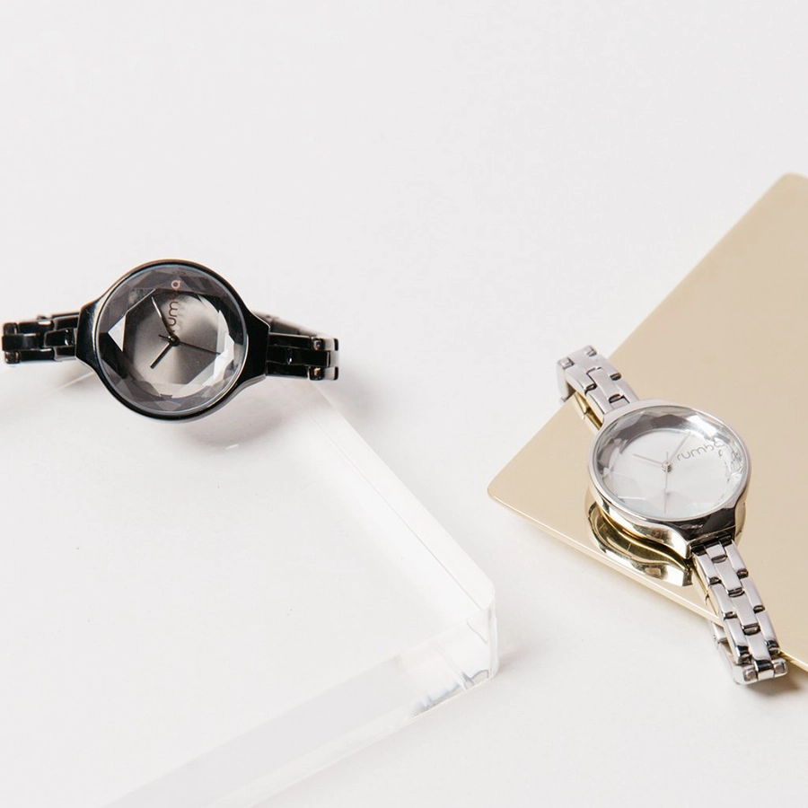 Orchard Gem Stainless Steel Watch - Black Diamond | ???P????????l???