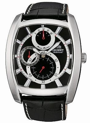 Orient Men's Automatic Power Reserve Leather Strap Watch CEZAD001B