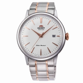 Orient Men's Automatic Watch - Classic White Dial Two Tone Bracelet | RA-AC0004S10A