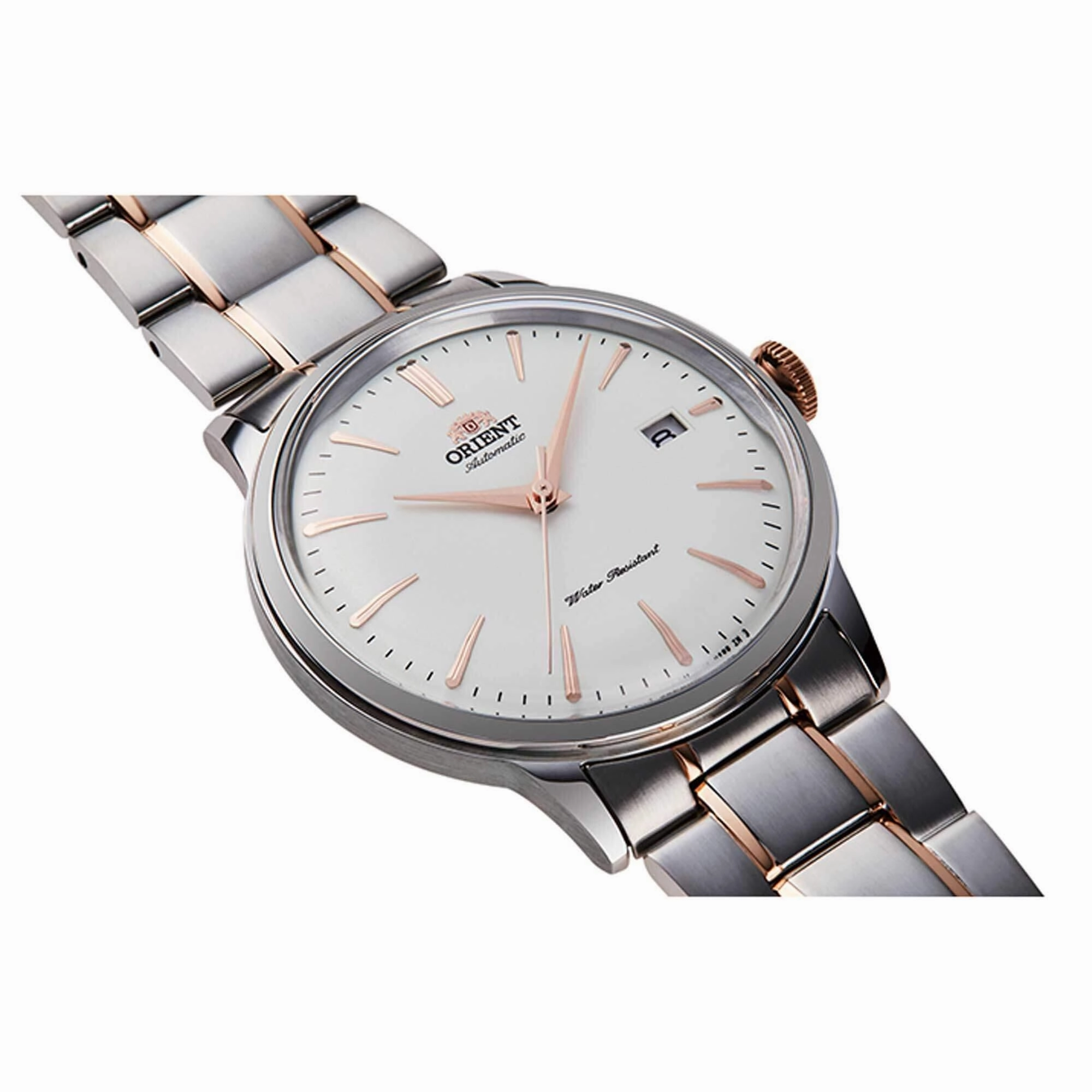Orient Men's Automatic Watch - Classic White Dial Two Tone Bracelet | RA-AC0004S10A