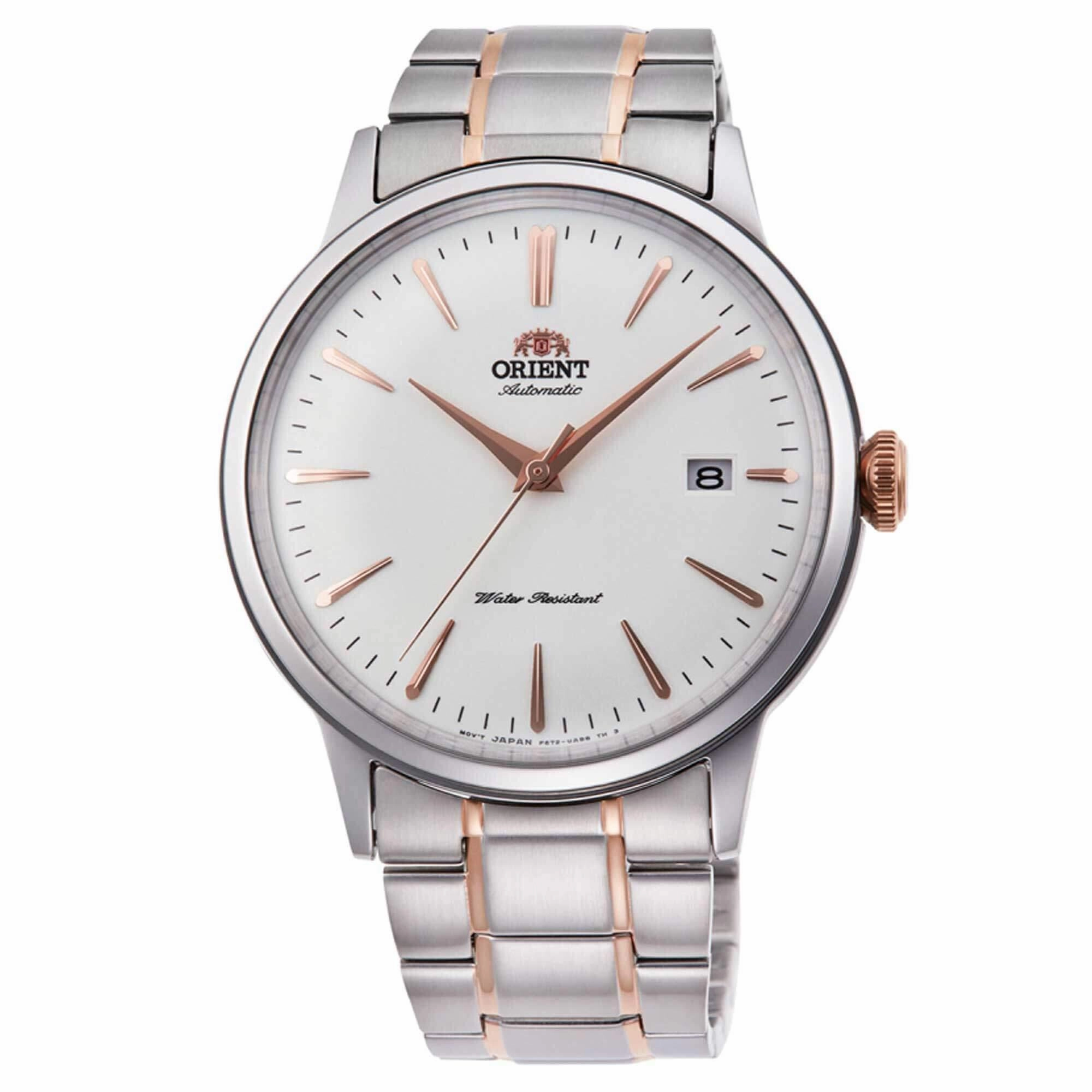 Orient Men's Automatic Watch - Classic White Dial Two Tone Bracelet | RA-AC0004S10A