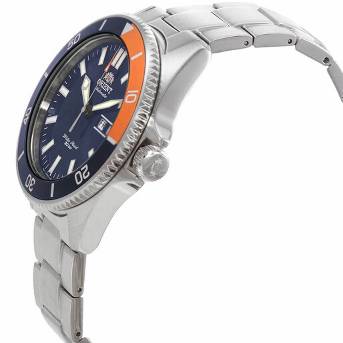 Orient Men's Automatic Watch - Kanno Dive Blue Dial Steel Bracelet | RA-AA0913L19B