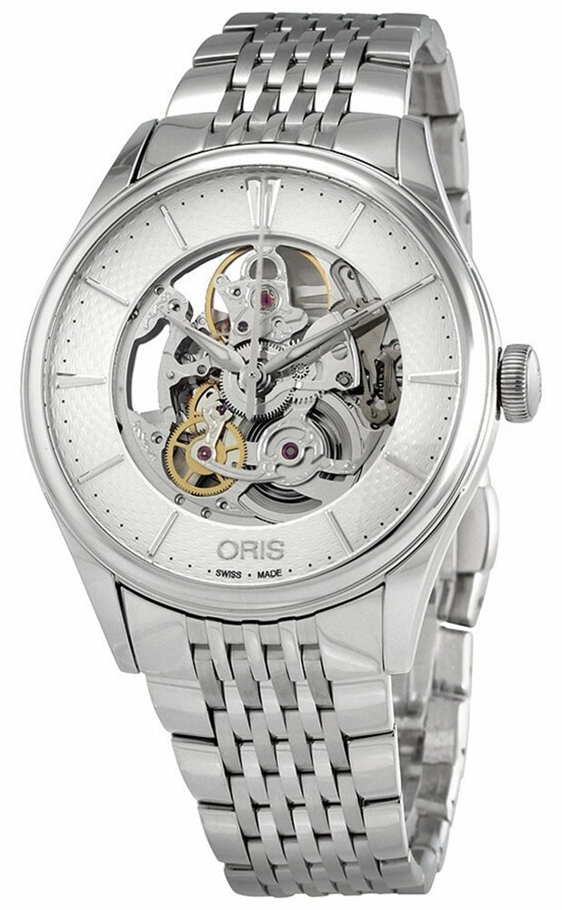Oris Artelier Skeleton Automatic Stainless Steel Mens Watch 734 7721 4051-07 8 21 88