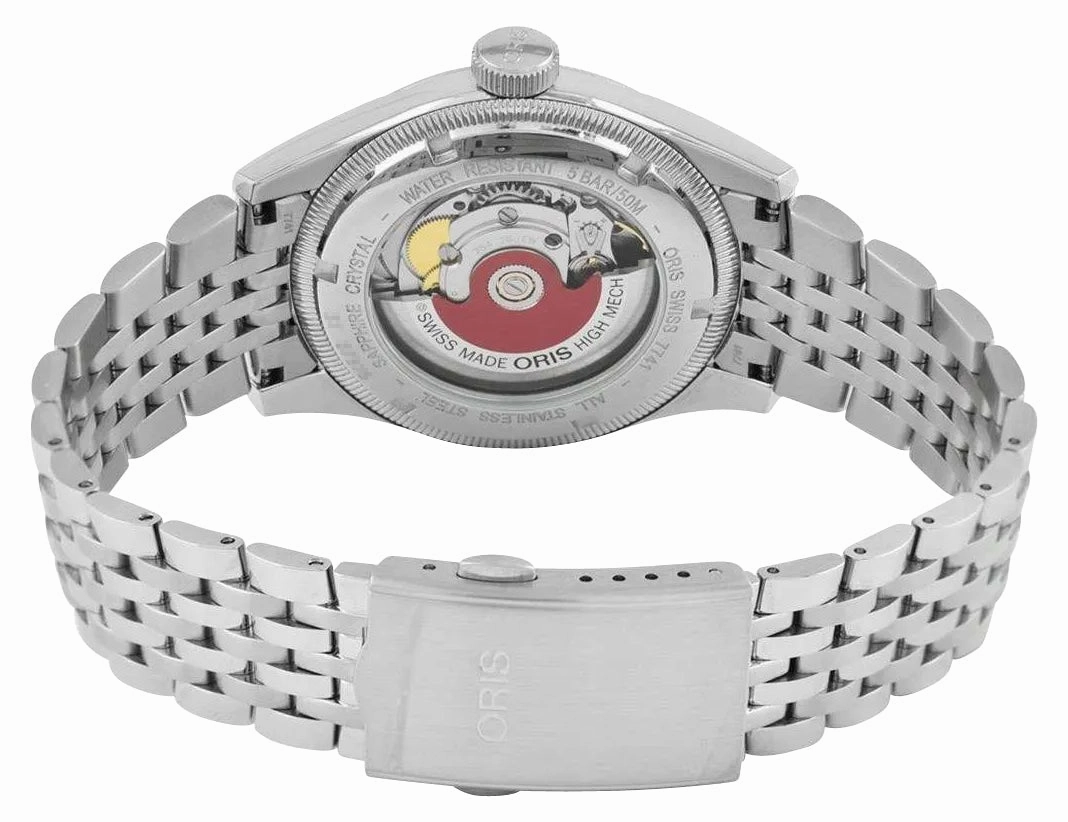 Oris Big Crown Pointer Date Automatic Stainless Steel Burgundy Red Dial Mens Watch 754 7741 4068-07 8 20 22